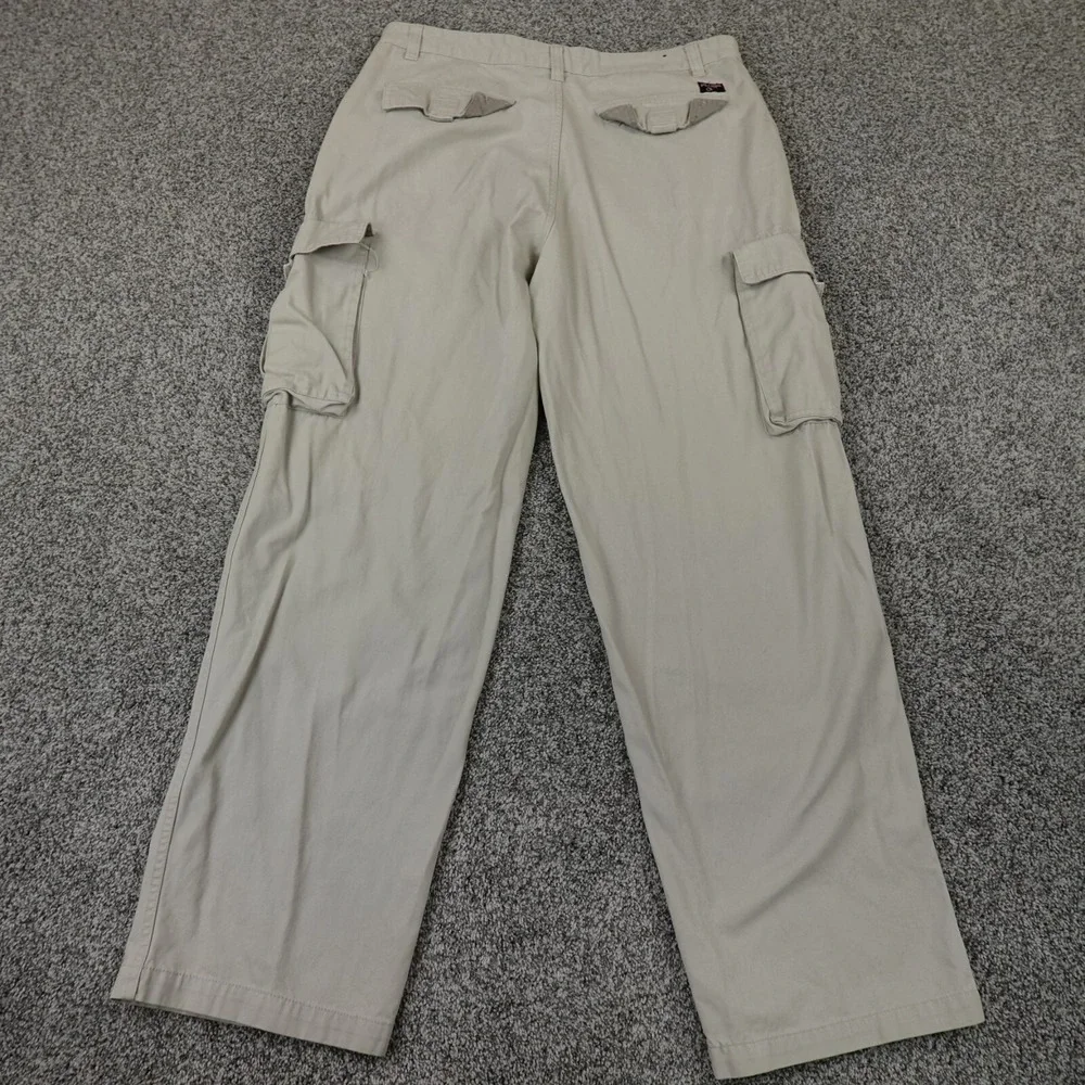 Plugg Pants Mens 36X34 Beige Cargo Utility Baggy‎ Grunge Skate Rave Y2K 00s 90s
